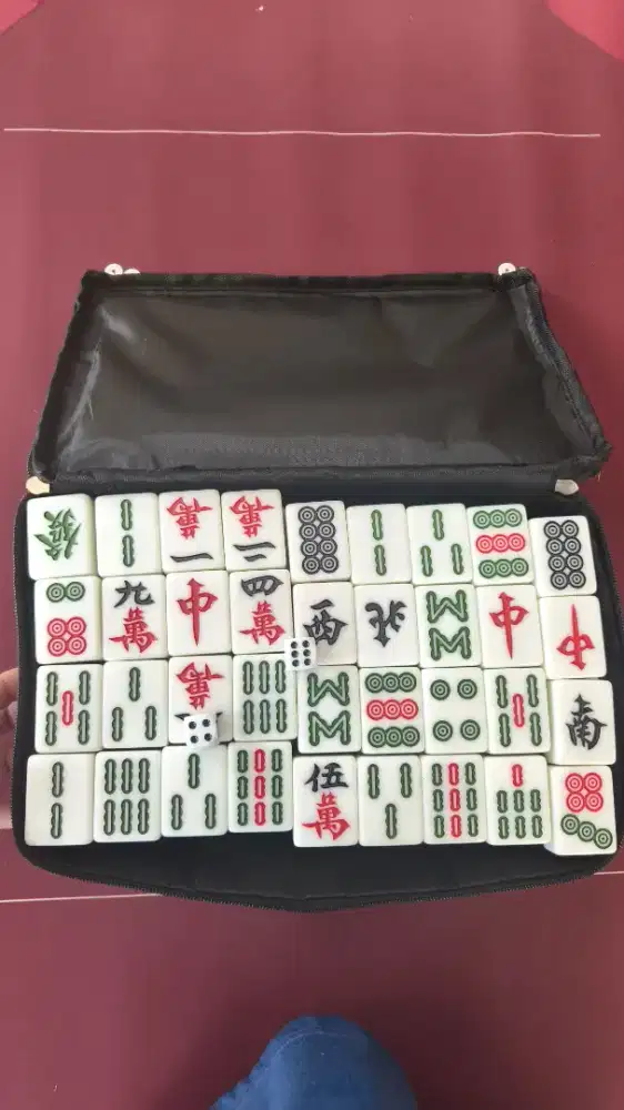 Mahjong set ukuran besar 44m mahyong mahcang ready