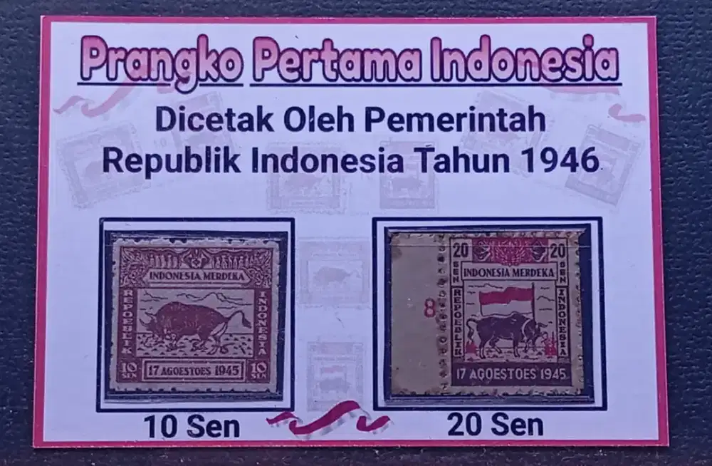 Prangko Pertama di Indonesia
