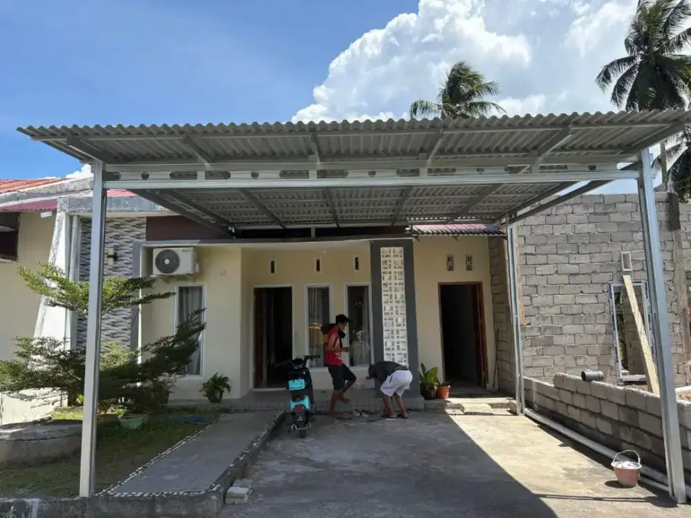 Kanopi bajaringan ganti atap rumah renopasi