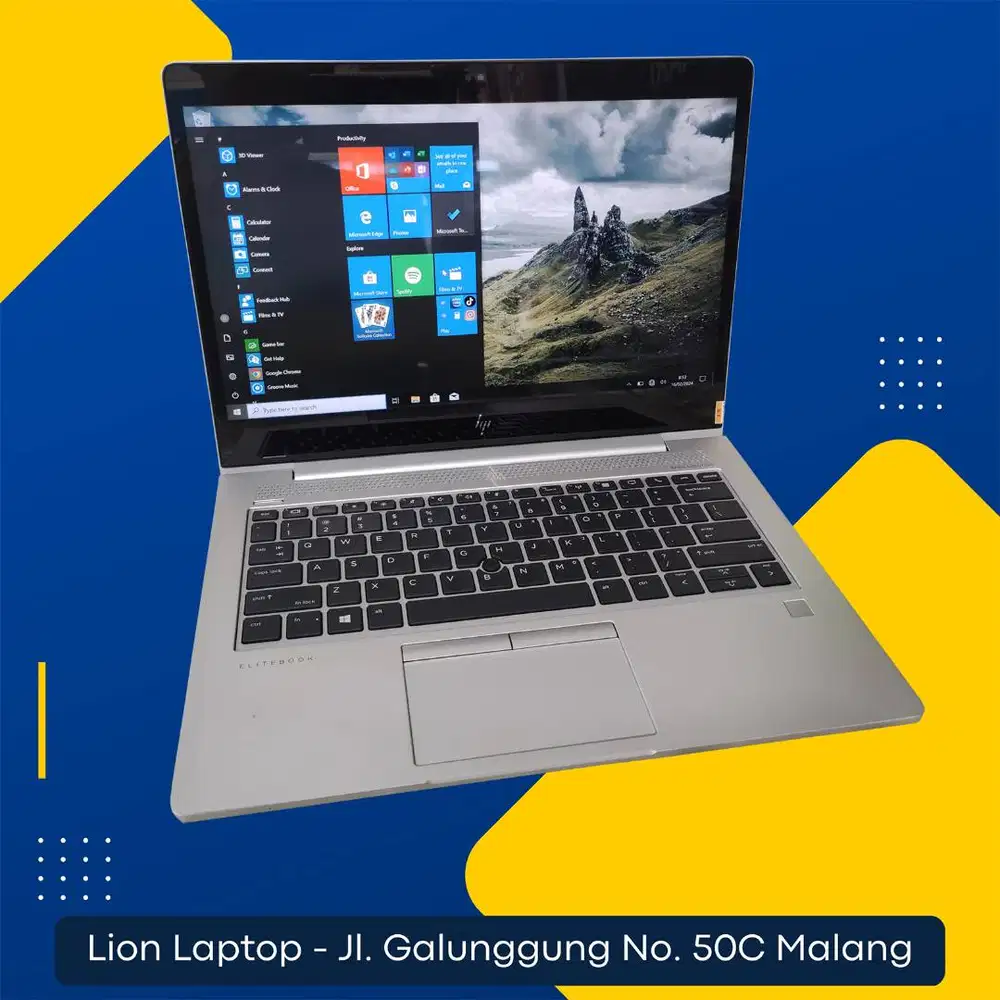 Core i7 gen 8 RAM 8GB Touchscreen Slim HP Elitebook 830 G6 [29|03]