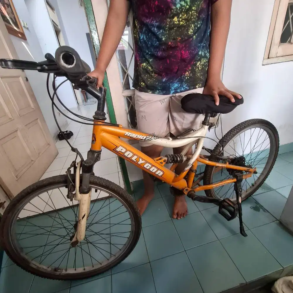 Sepeda Gunung Polygon Rapid 2.0 Orange - Kondisi Bekas, Nego