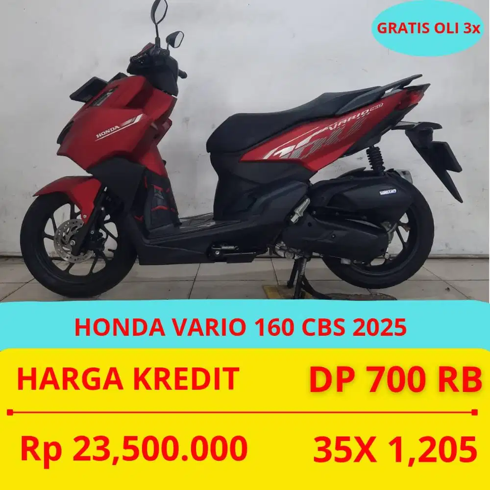 PROMO SUKSES MOTOR HONDA VARIO 160 CBS 2025 DP MURAH 700 RIBU GUYSS