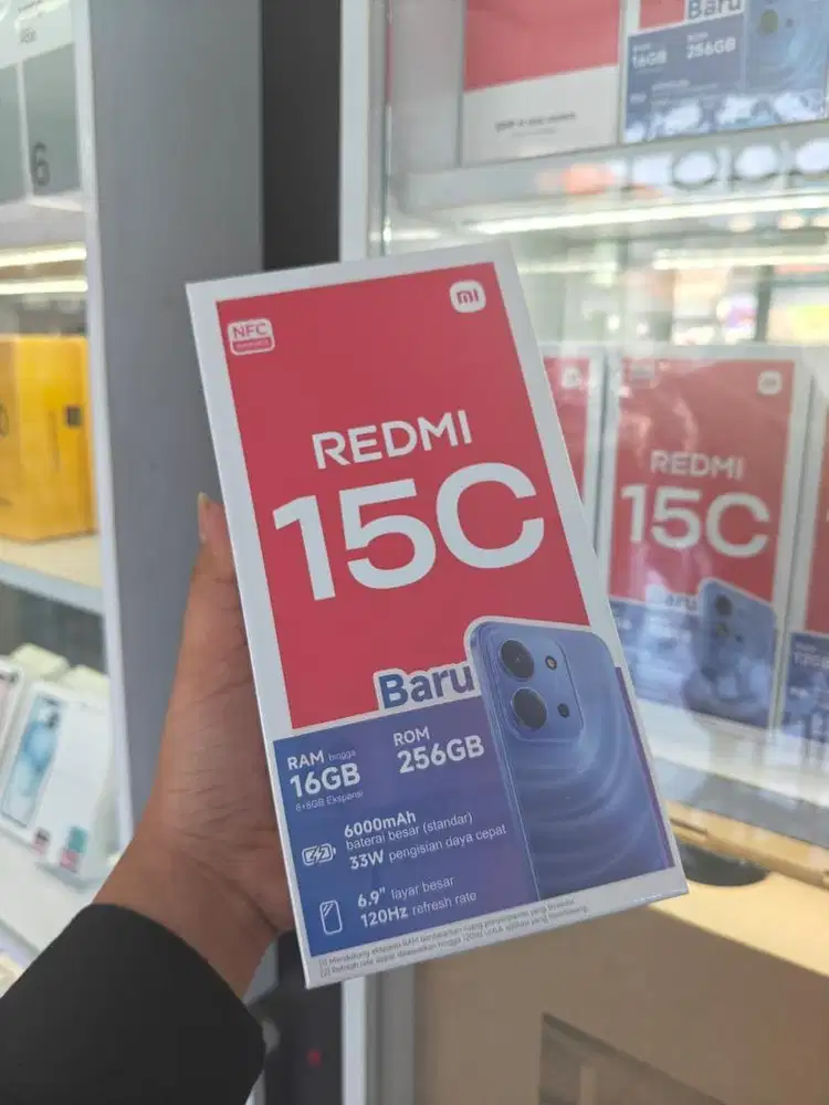 REDMI 15C RAM HINGGA 16 GB BATERAI 6000 mAh