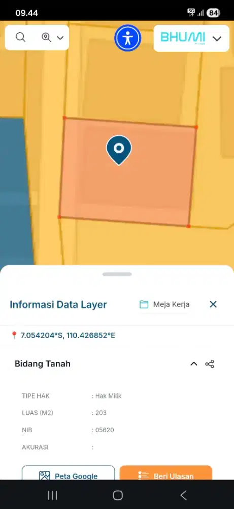 Tanah sumur boto tembalang