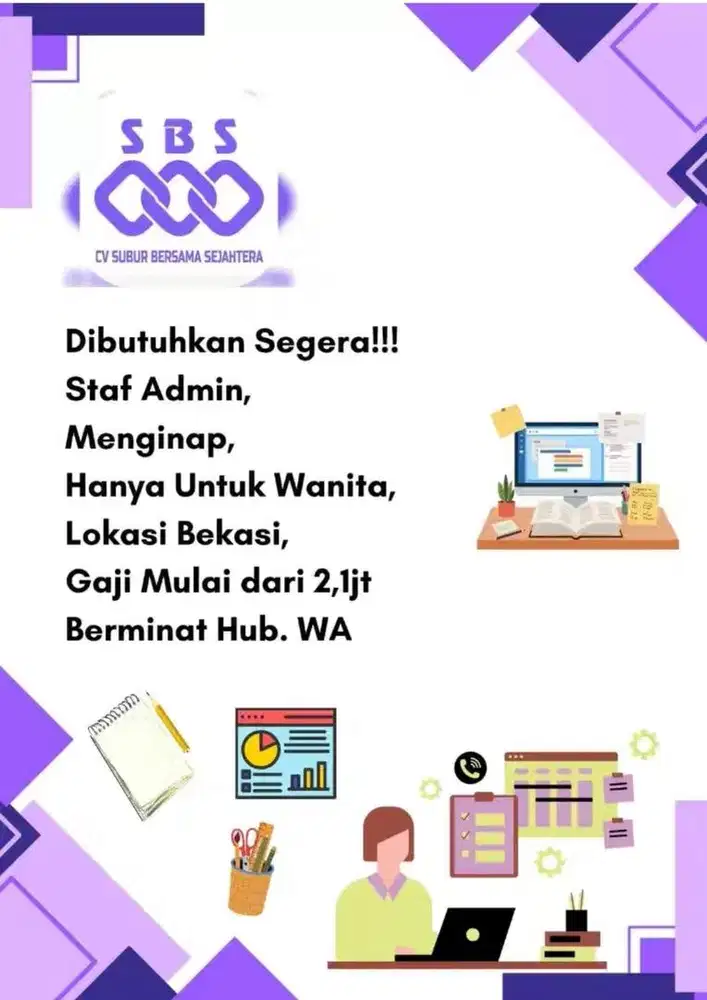 Dibutuhkan staff admin
