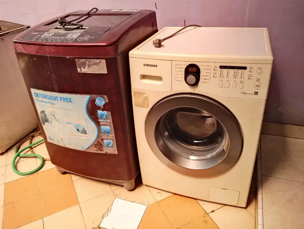 2 Unit Mesin Cuci Samsung LG