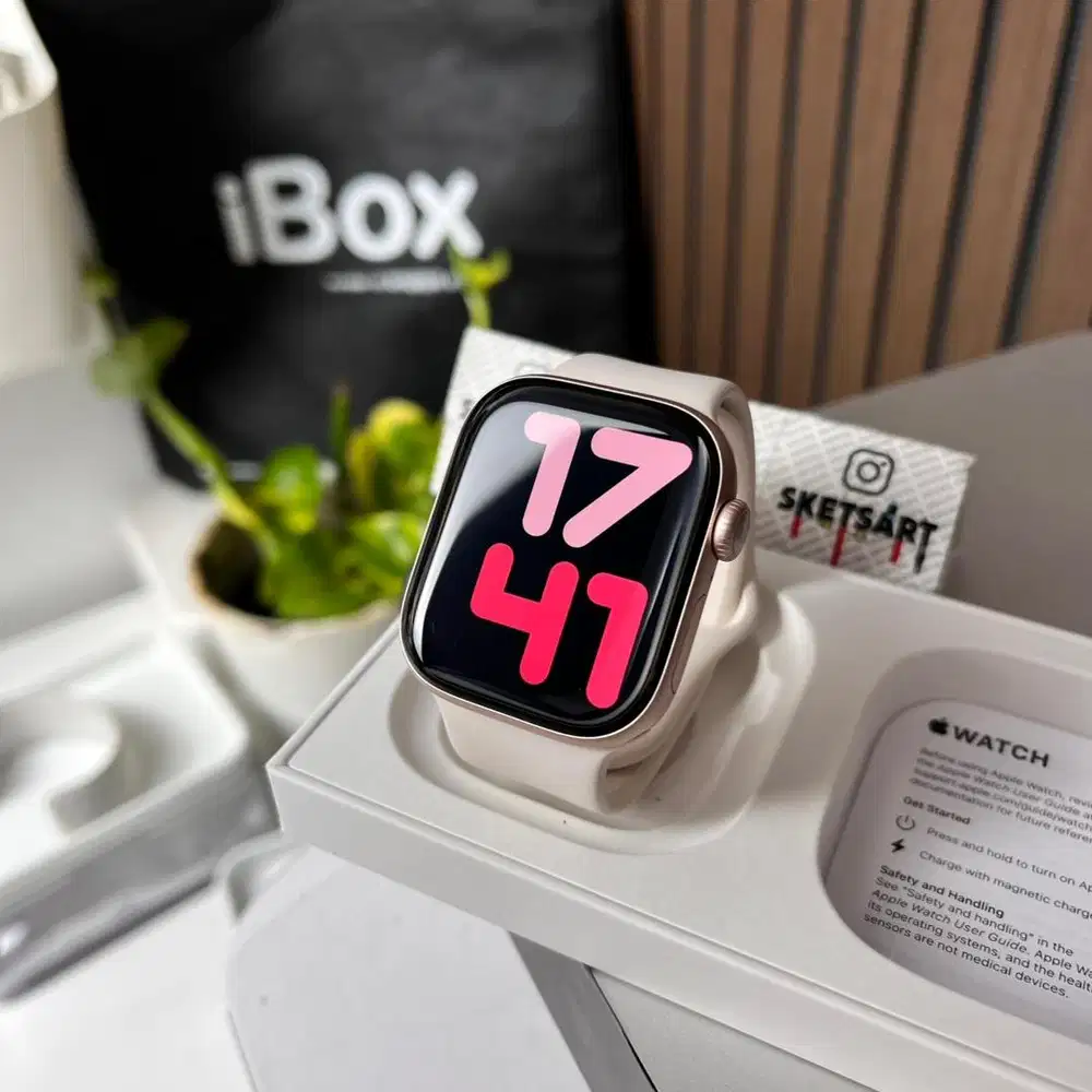 Apple Watch Series 10 42mm Rosegold iBox iwatch Battery Health 100%