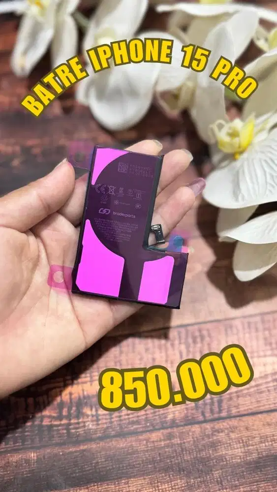 Batre iPhone 15 / 15 Plus / 15 Pro / 15 Pro Max (29/3/26)