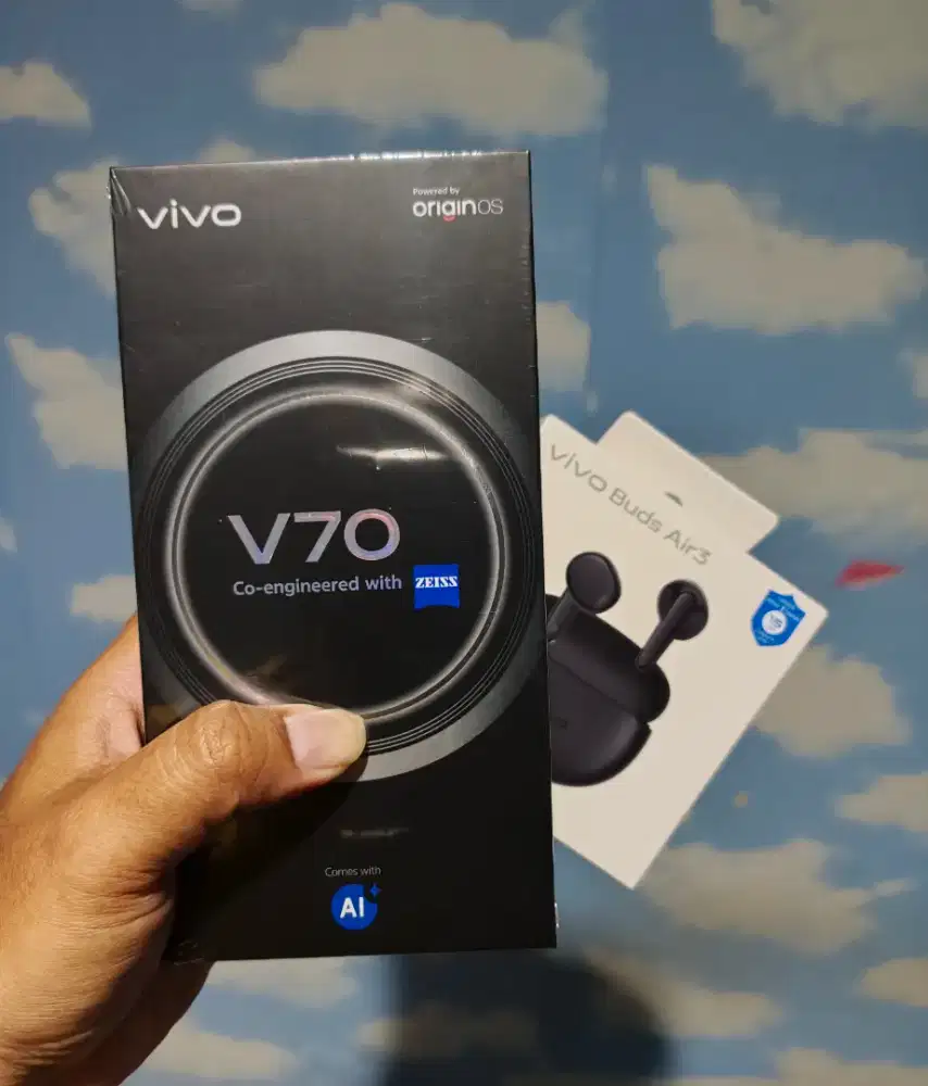 Vivo v70  periskop baru dan segel bonus tws