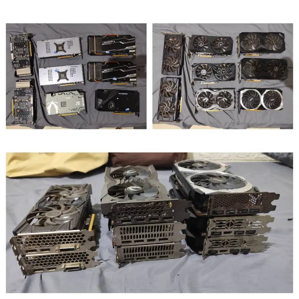 VGA RTX 2060 6GB 2060 Super 8GB RX 6600XT 8GB (Segel Baut Bawaan Utuh)