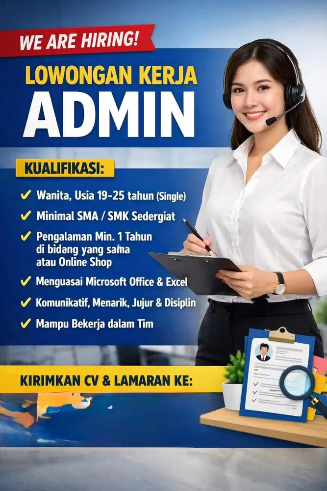 LOWONGAN KERJA ADMIN