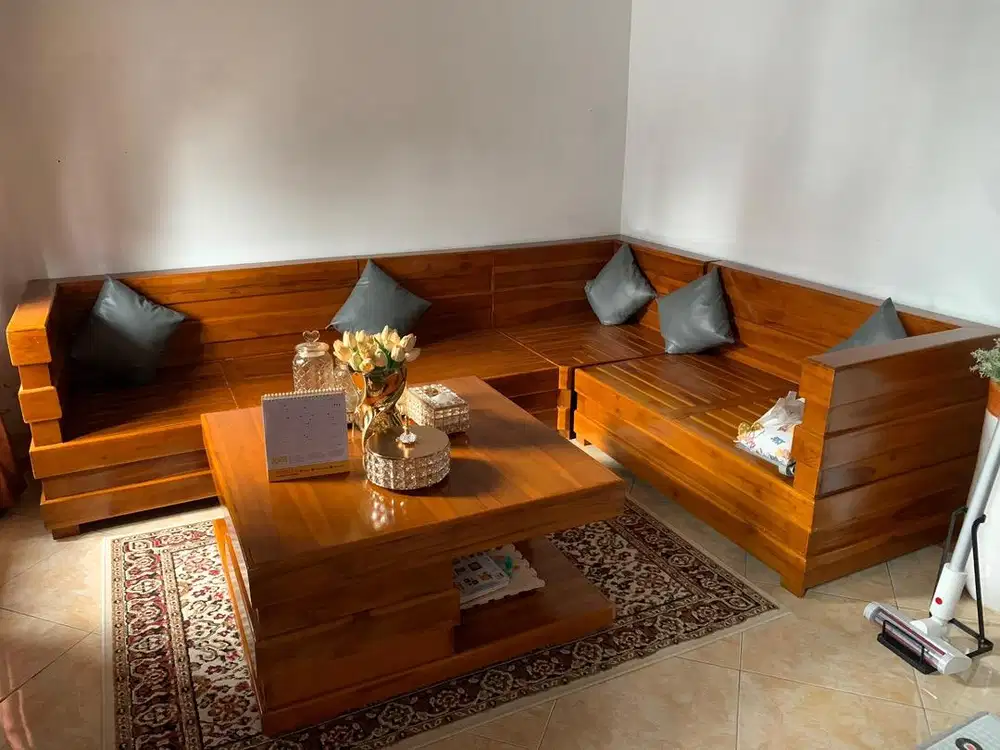 Kursi sudut jepara asli