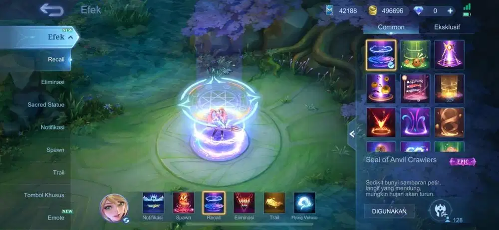 Akun mobile legends rasa sultan