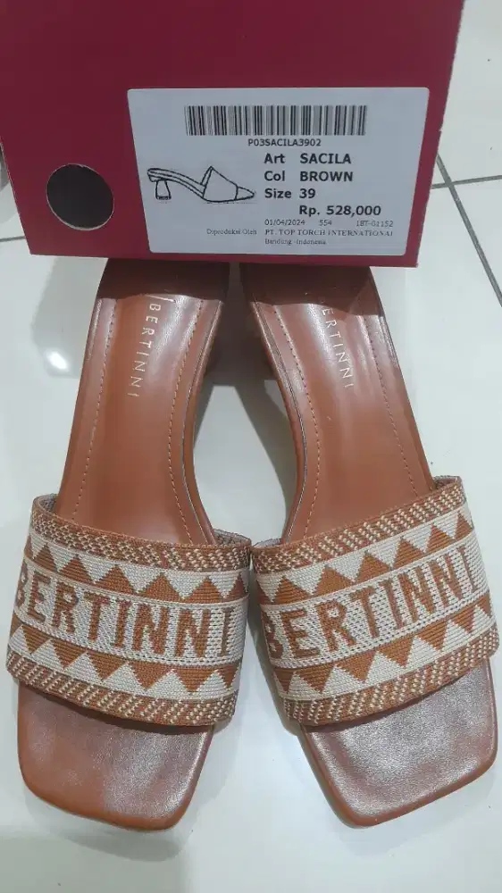 Sandal highheels BERTINI brown