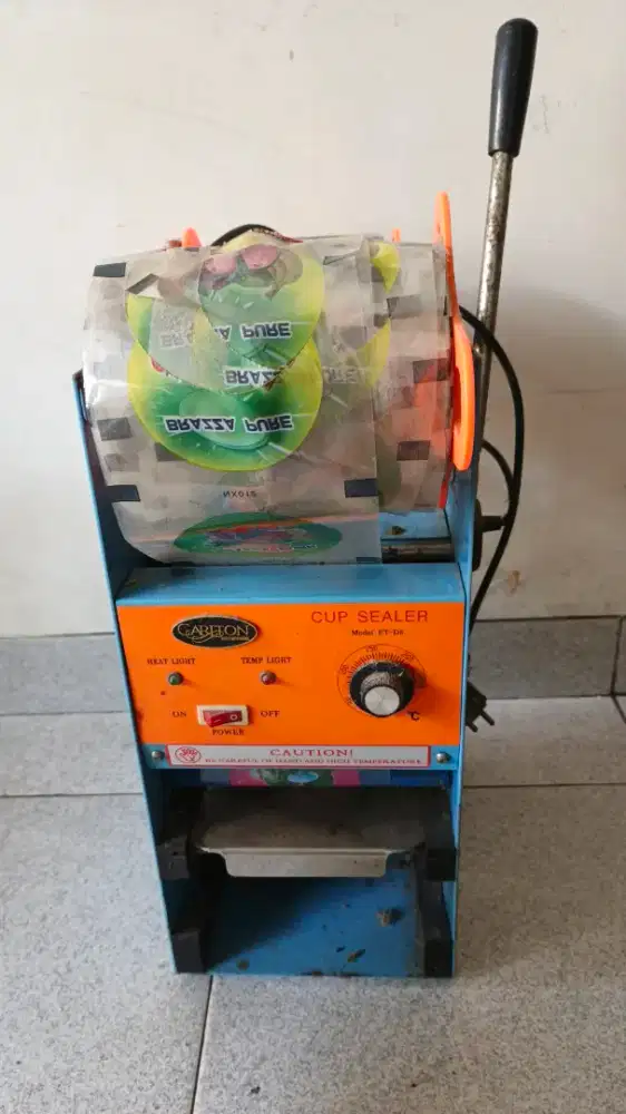 Jual Cup Sealer bekas usaha.Jual santai.No nego free Lid Sealer 1 roll