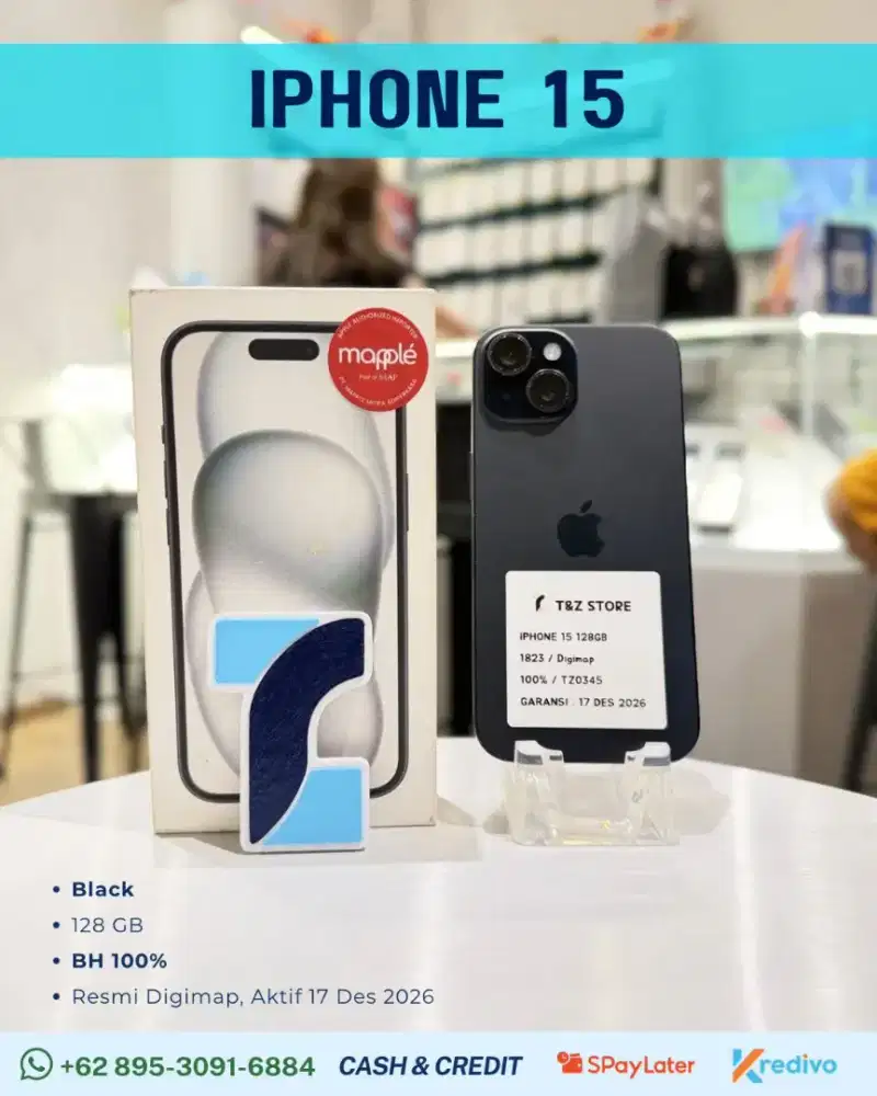 IPHONE 15 128GB - BLACK