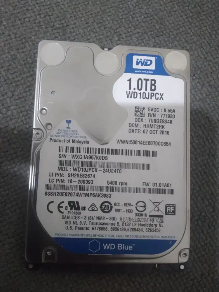 Hardisk laptop 1TB sentinel 100