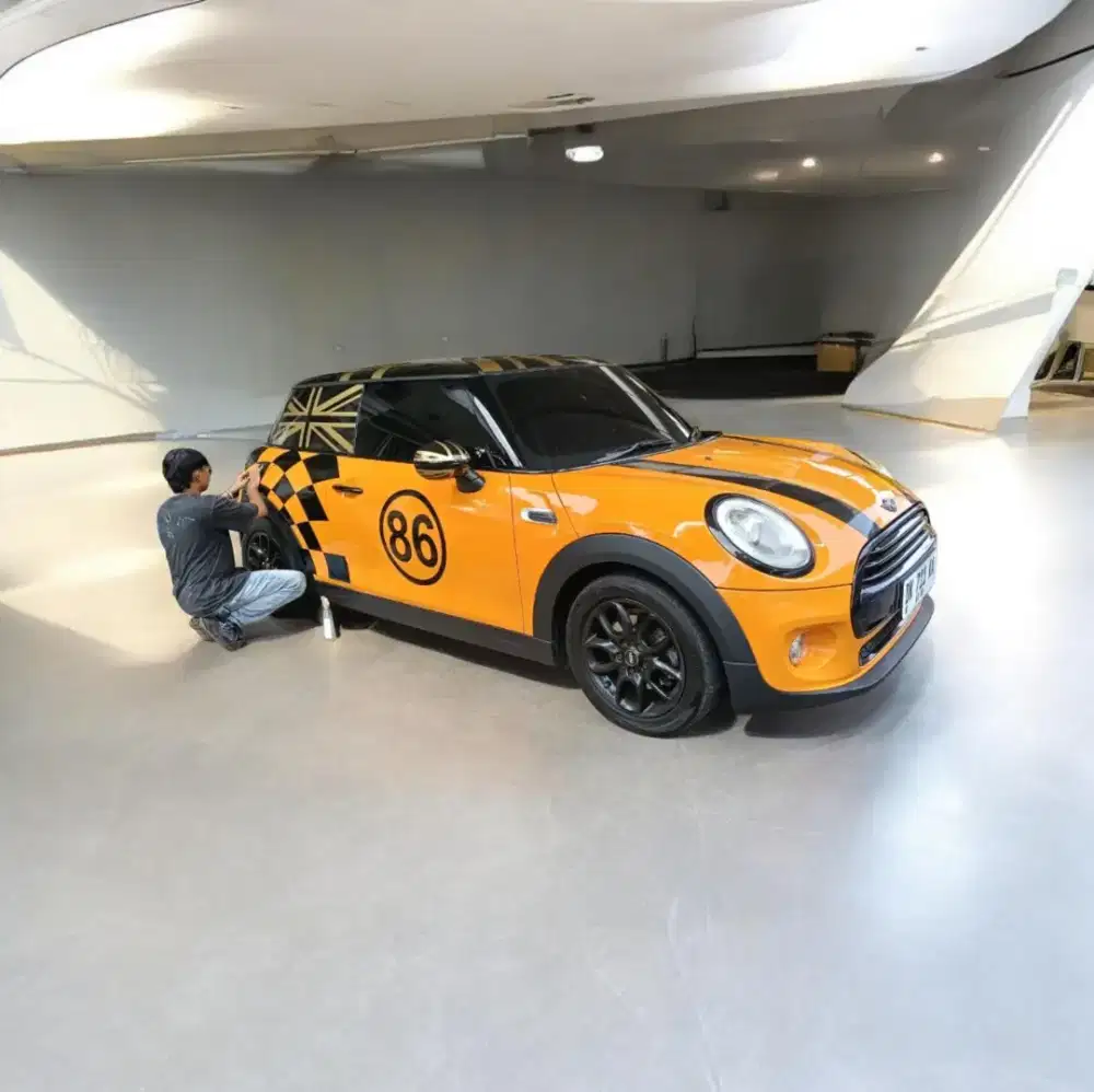 Stiker Gold jack MINI Cooper