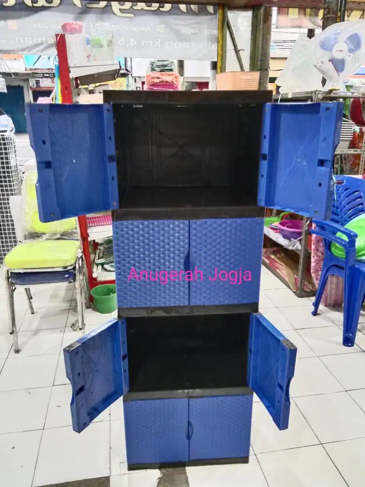 lemari plastik brio susun 4