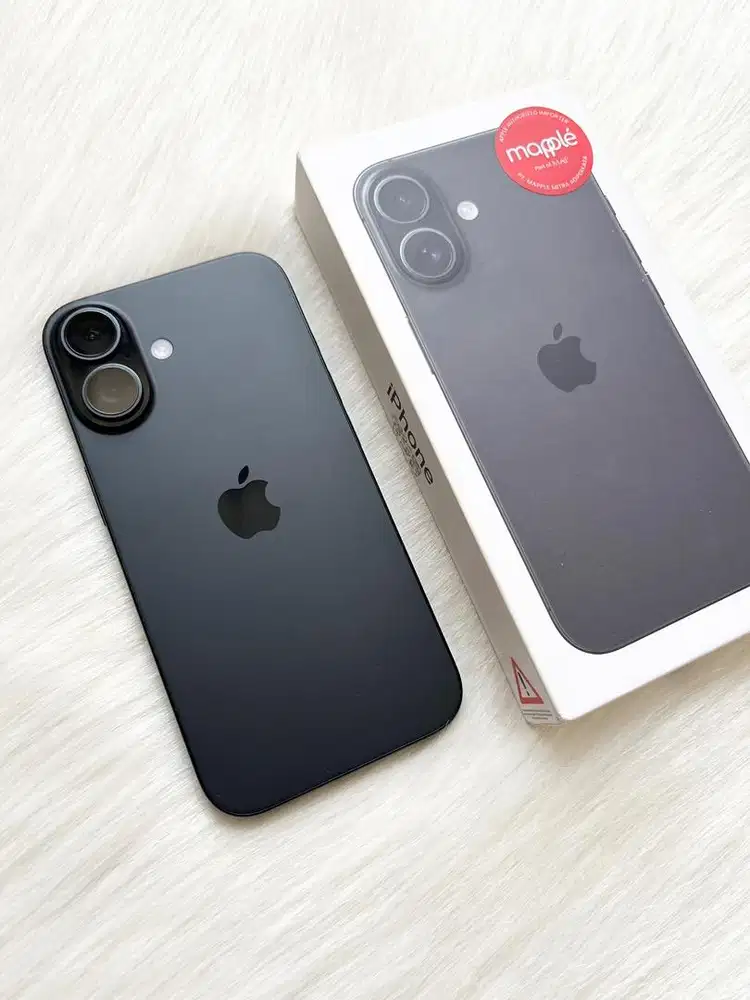Iphone 16 128gb black, resmi iBox (like new)