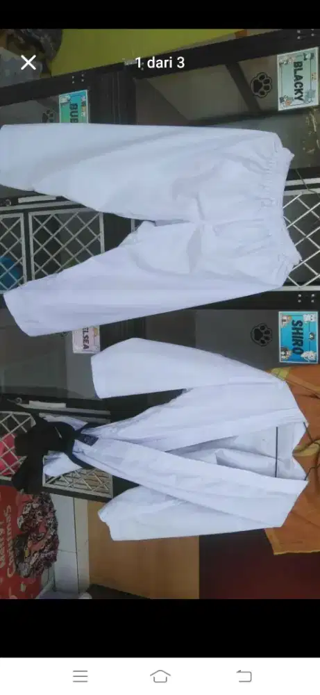 Baju karate atasan dan bawahan+sabuk
