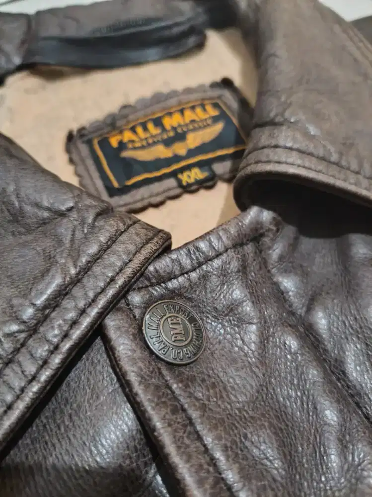 PALL MALL JAKET KULIT PILOT USA ORIGINAL VINTAGE
