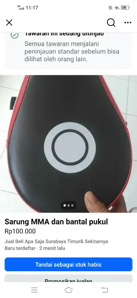 Glove karate,dan bantal tinju