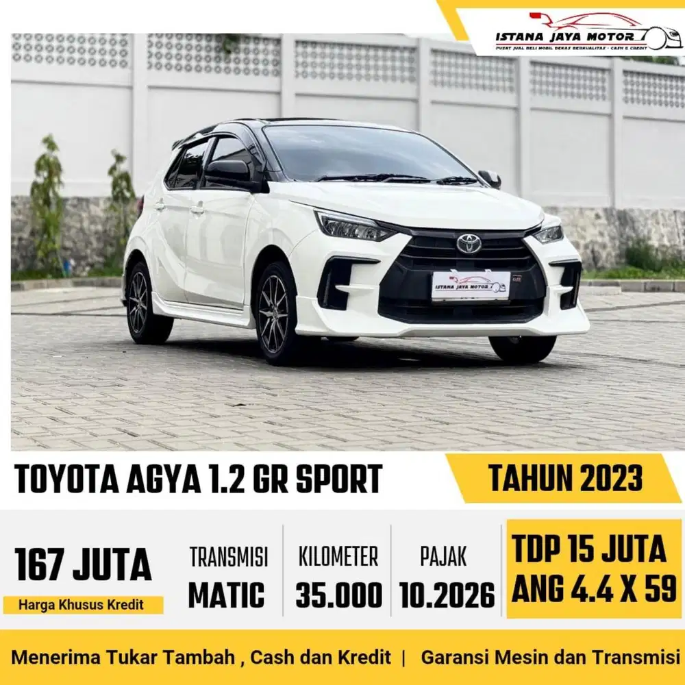 Toyota Agya GR Sport AT th 2023 #istana jaya motor