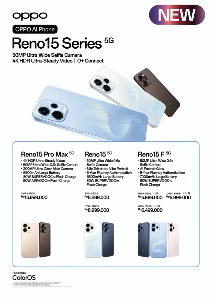 Oppo Reno 15 series