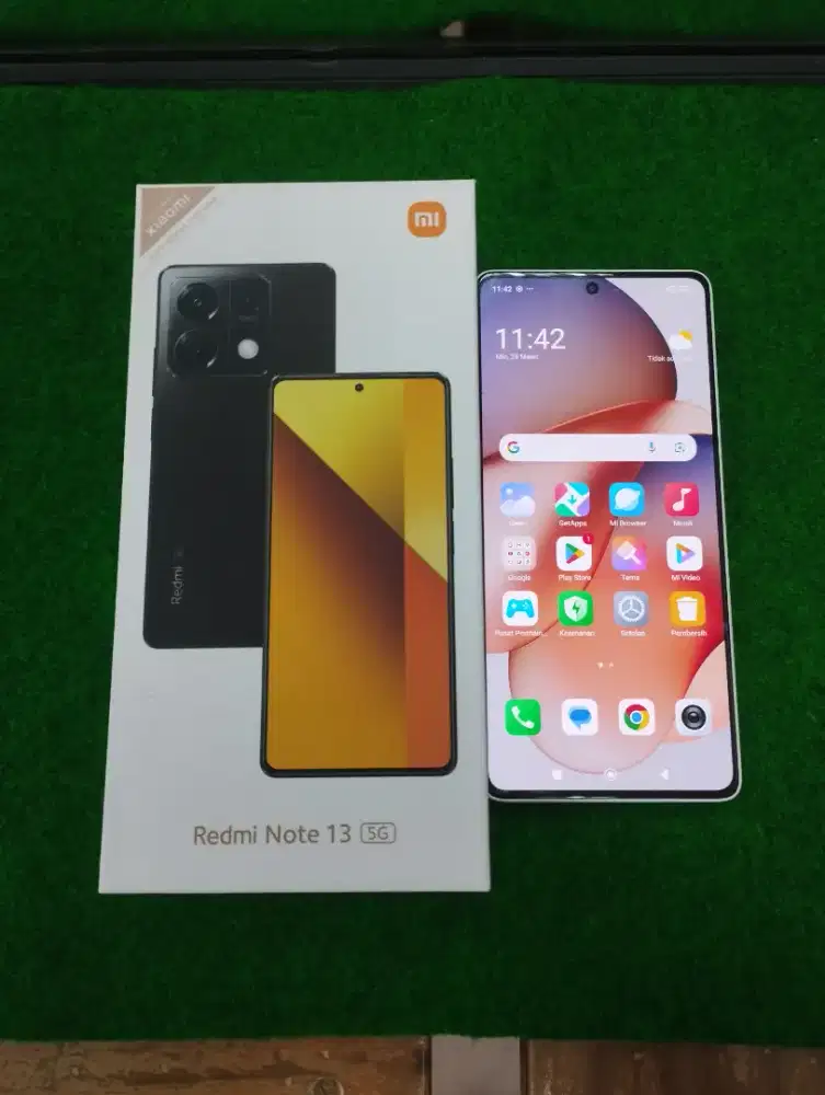redmi note 13 5G ram 8/256gb lengkap mulus