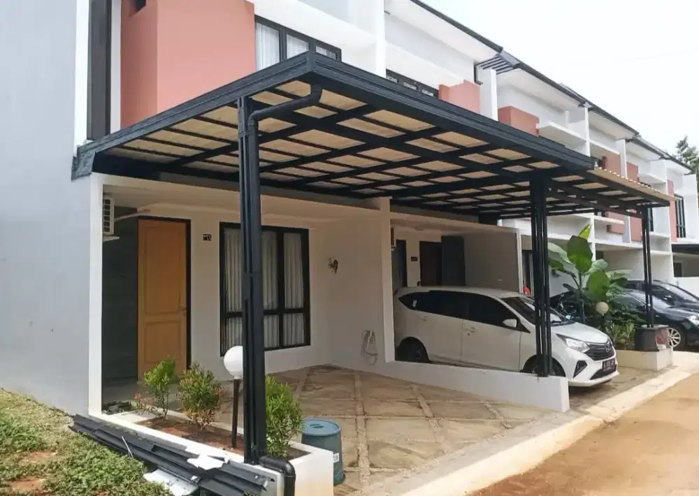 Kanopi baja ringan dan garasi