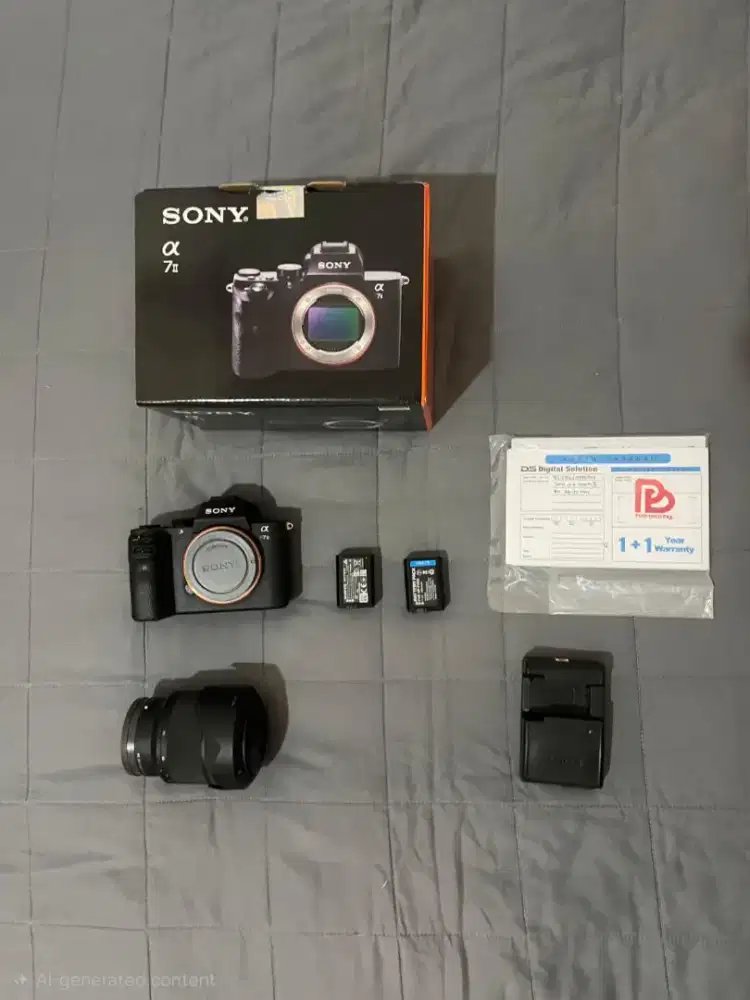 Sony Alpha A7,box lengkap,2 baterai