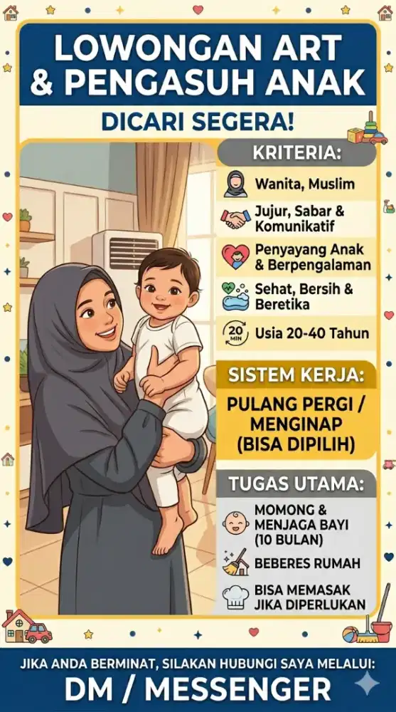 Lowongan Kerja untuk Asisten Rumah Tangga