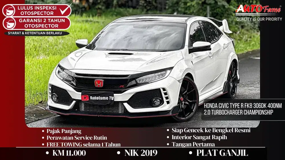 Honda Civic Type R FK8 NIK 2019 306dk 400Nm 2.0 Turbocharger