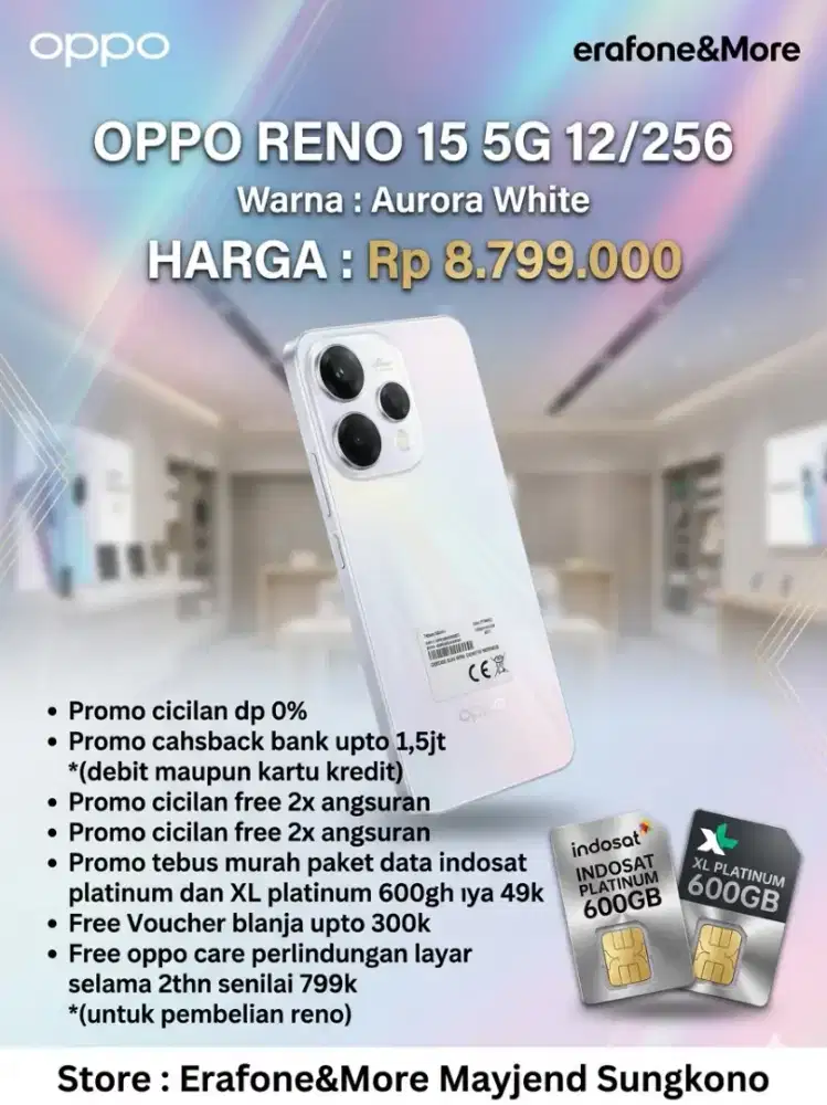OPPO RENO 15 5g SERIES promo Buanyakkk