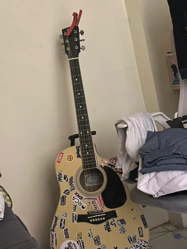 Jual gitar + stand gitar