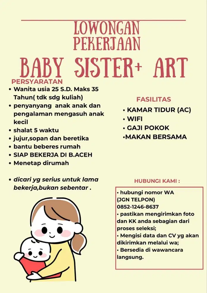 Cari art + baby sister