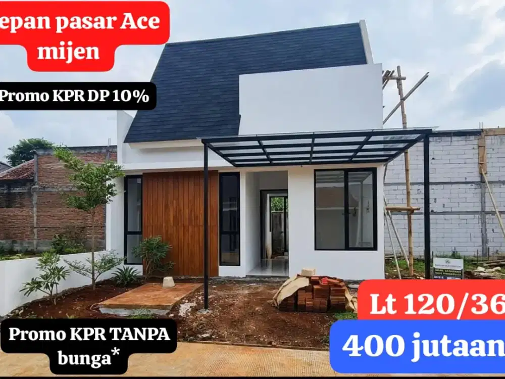 Rumah mini cluster depan pasar Mijen harga murah bisa KPR