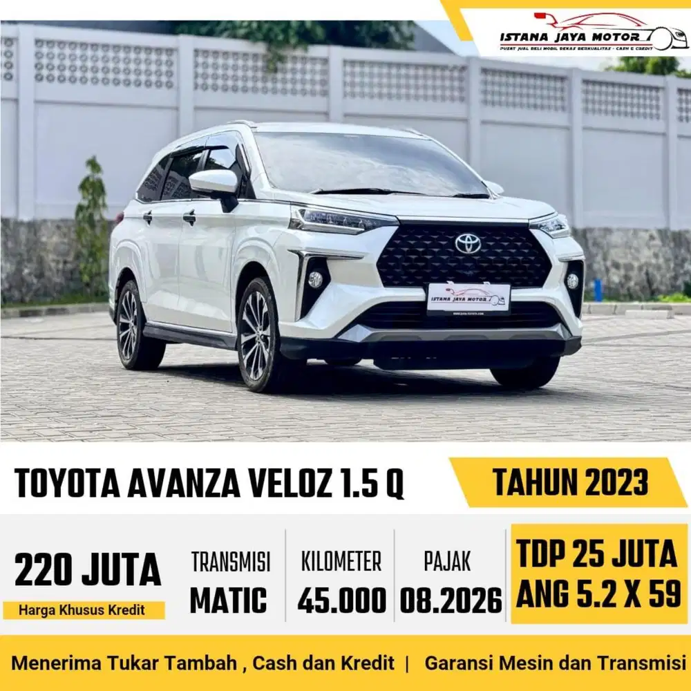 Toyota Veloz Q CVT AT th 2023 #istana jaya motor