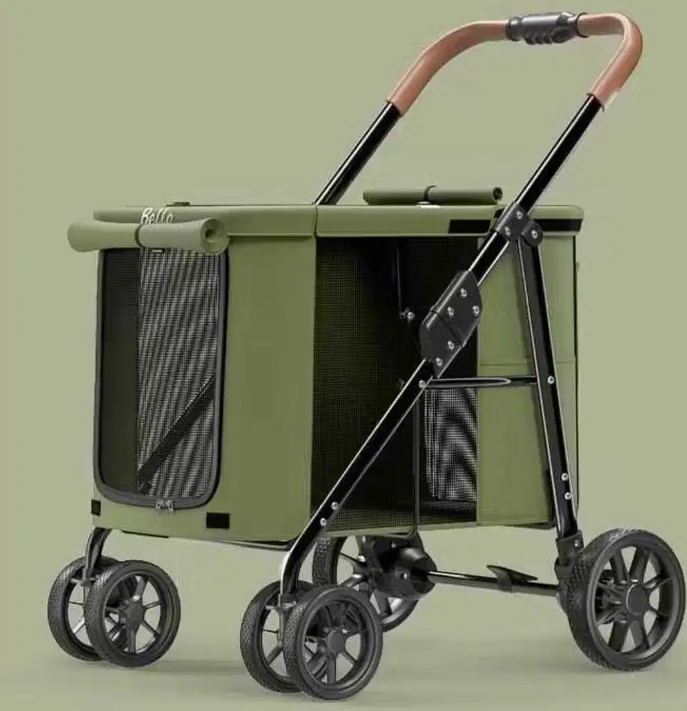 Pet Stroller Lipat Jumbo - Kereta Dorong Anjing