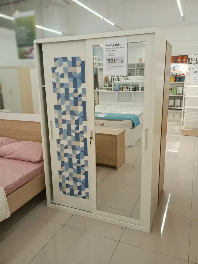 Obral lemari geser besi anti karat