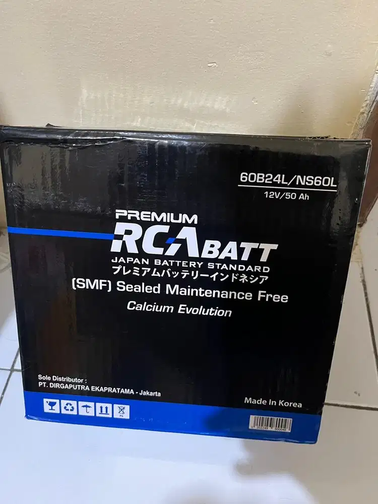 Aki Mobil RCA Batt Premium 60B24L/NS60L (12V 50Ah)