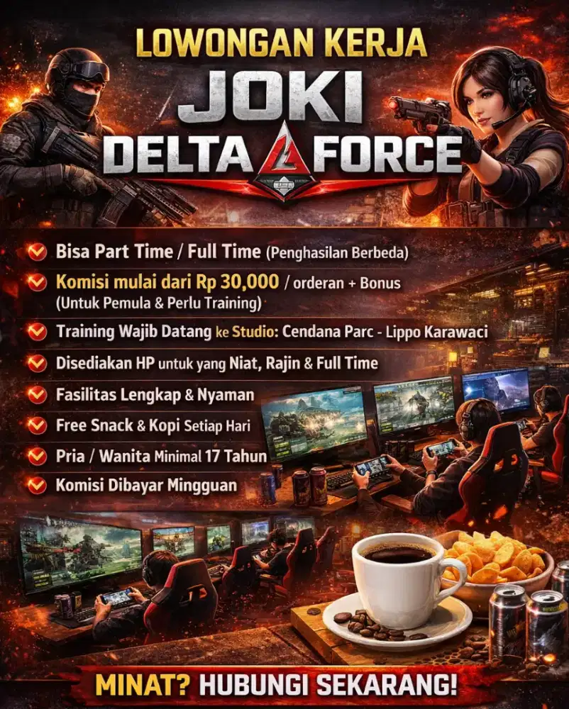 DIBUTUHKAN PEMAIN GAME YANG MAU INCOME TAMBAHAN (HARAP BACA DESKRIPSI)