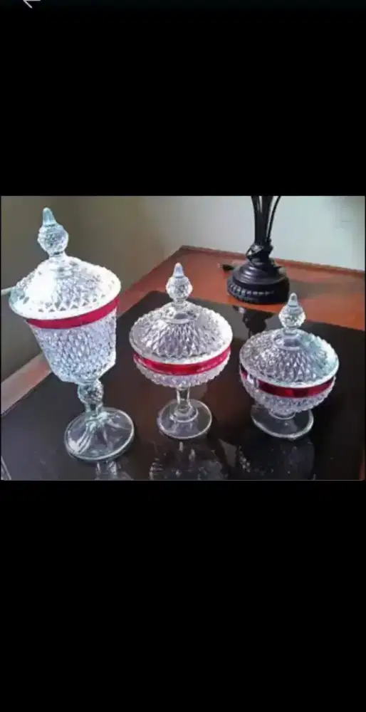 3 PAJANGAN TOPLES KRISTAL BOHEMIA