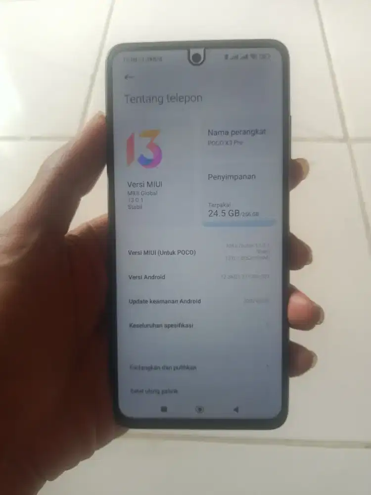 Xiaomi Poco X3 Pro 8+3/256 Hp & dus kabel data