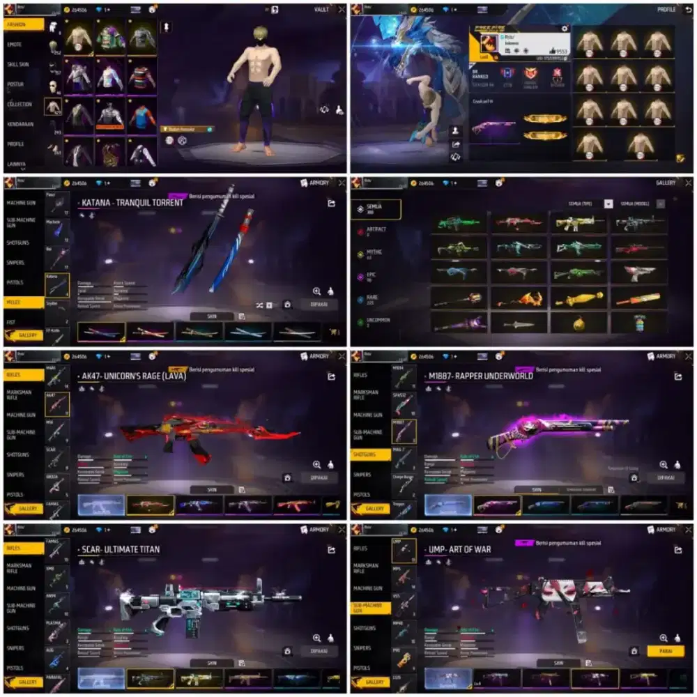 Jual akun ff aman dan amanah