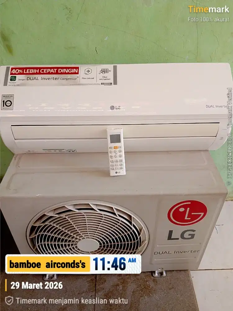 LG inverter 1/2 pk hemat listrik & dingin gregessss
