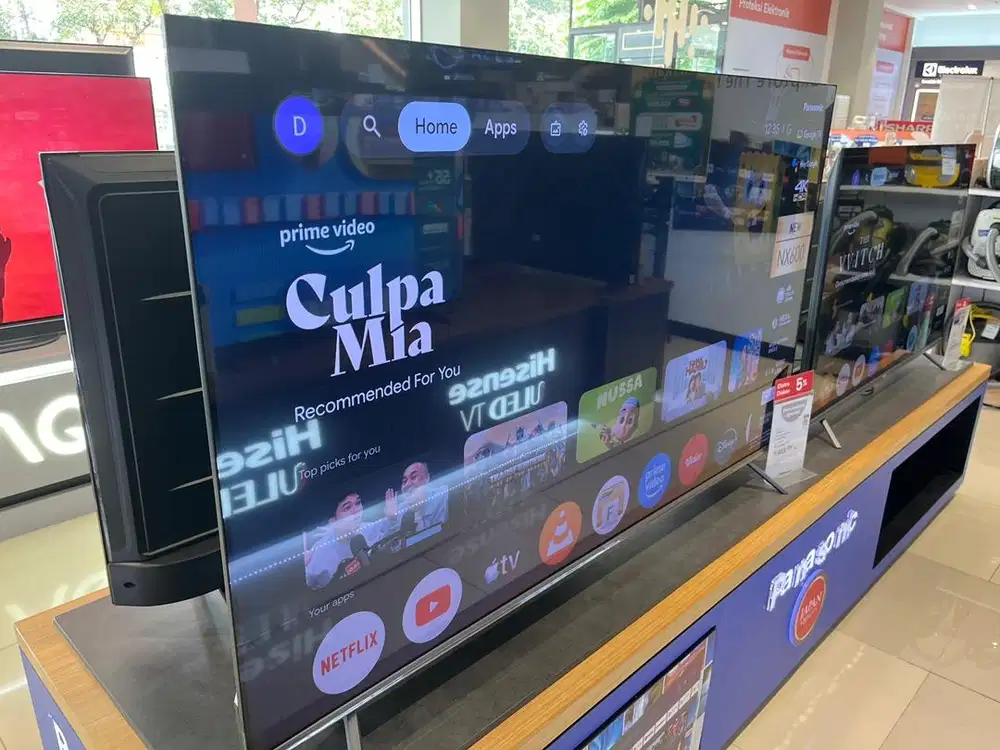 CICILAN TV PANASONIC GOOGLE 4K 65 INCH