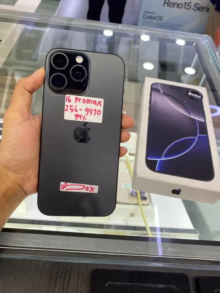 Iphone 16 promax 256 hitam ibox garansi on
