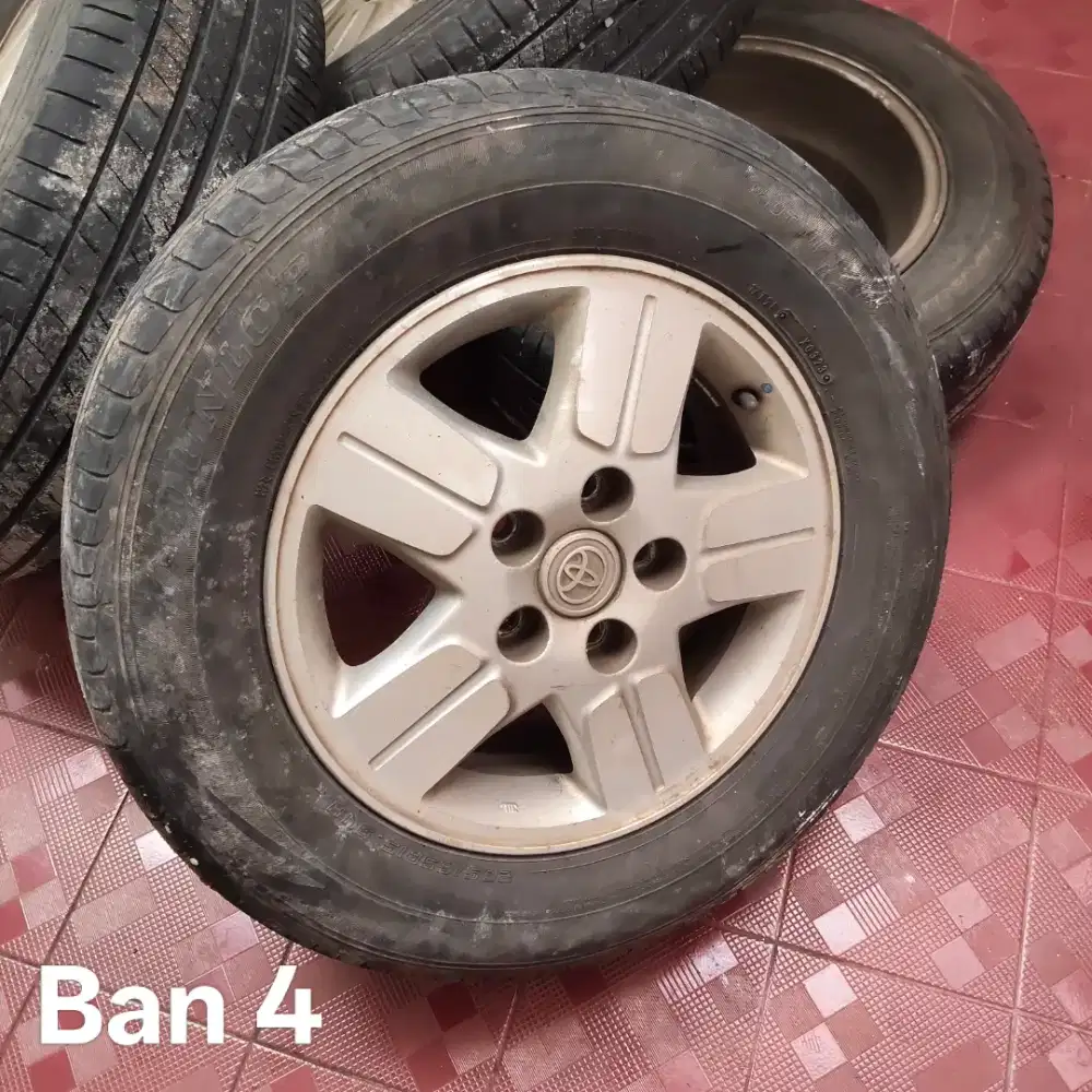 Jual 4pcs Velg Toyota Innova gen 1 + Ban Dunlop SP Sport LM705